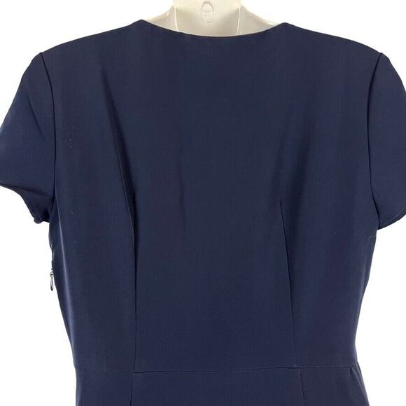 Show Me Your Mumu Womens Navy Fit & Flare V-Neck Mermaid Formal Maxi Dress sz M - Picture 13 of 15